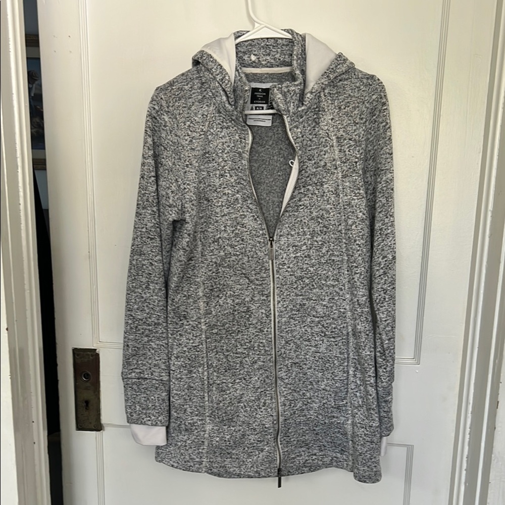 Gray Zip-Up Hoodie